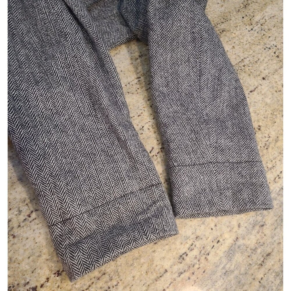 New?? JG Hook Black 2 Piece Blazer Sz 16 Maxi Skirt Suit Herringbone Wool Blend - Picture 12 of 16